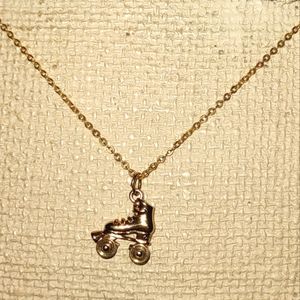 🛼ROLLER SKATE GOLD NECKLACE